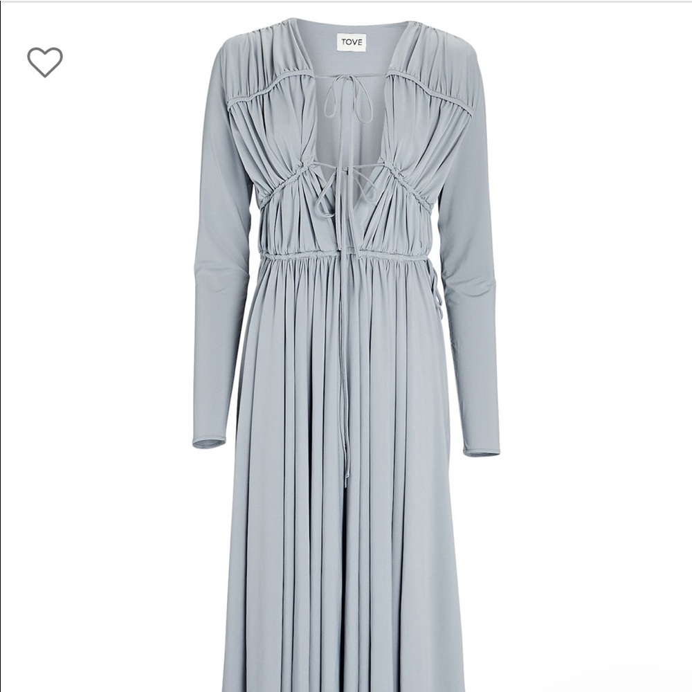 TOVE Lexi Tie-Front Midi Dress (size FR 36/UK 8) - Picture 2 of 7